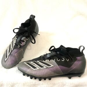 Adidas Adizero Football Cleats SPG 753001 Black Purple Men’s Size 6